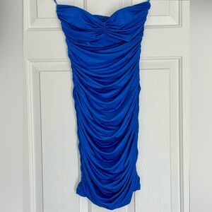 Frederick's of Hollywood Blue Strapless Dress